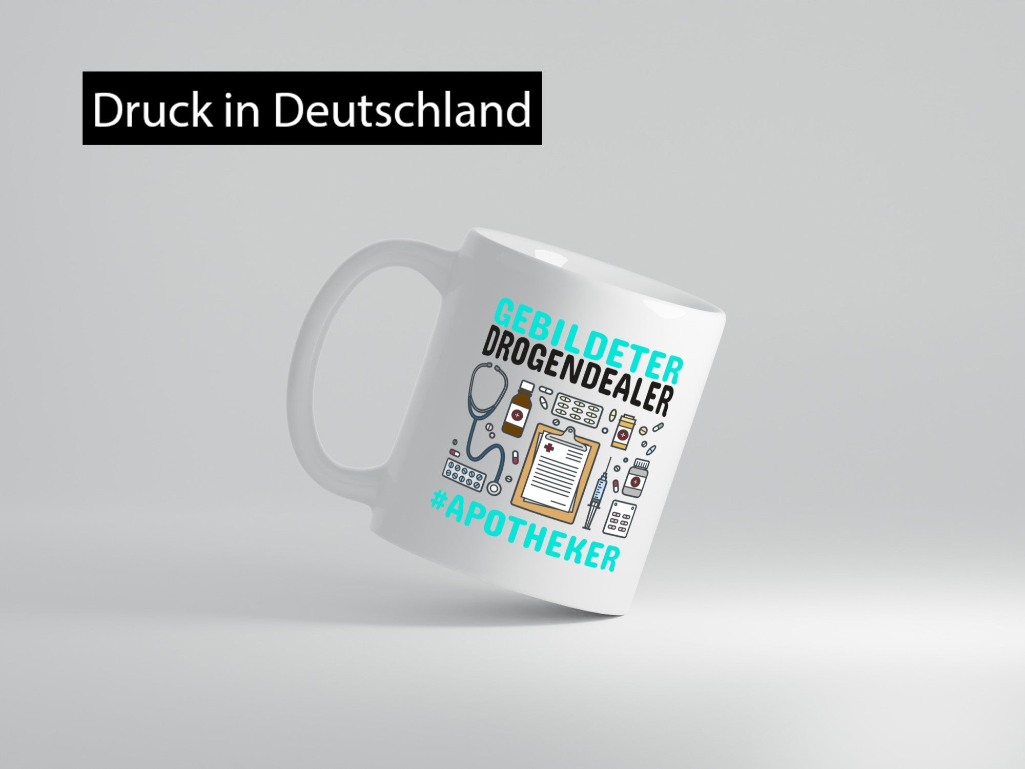 Apotheker Tasse | gebildeter Drogendealer Pharmazie Geschenk Humor Geschenkidee