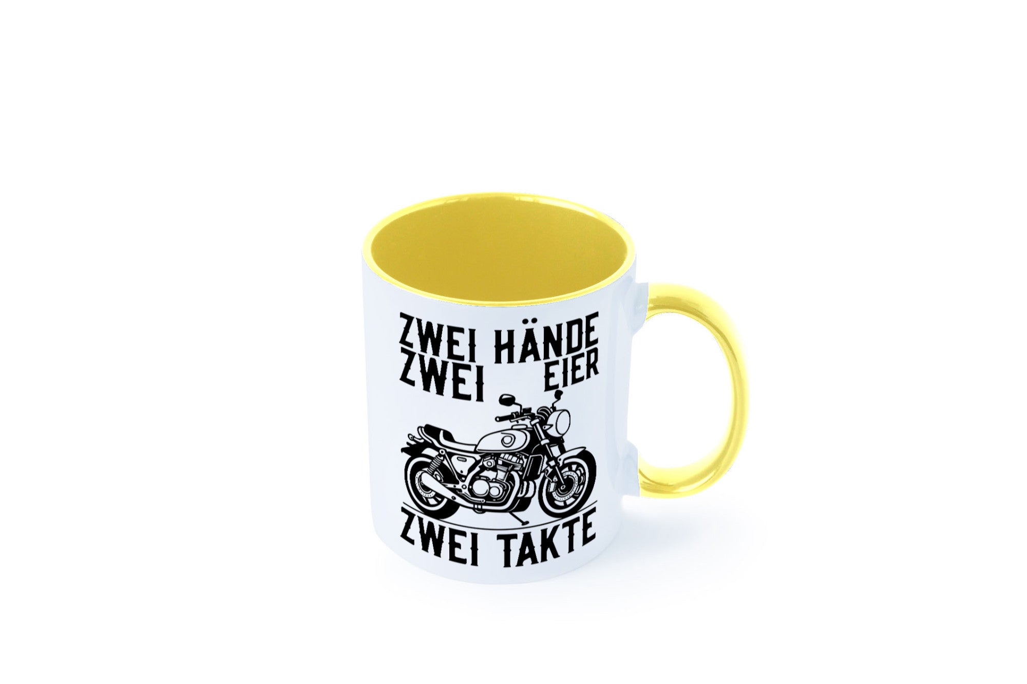 Zwei Hände | Zweitaktmotor Motorrad Moped Biker Geschenkidee Humor Tasse