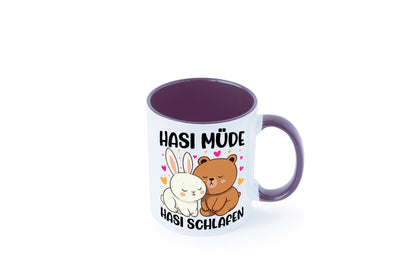 Hasi Müde | schlafen Kaninchen Häschen v2 lustiger Spruch Geschenk Humor