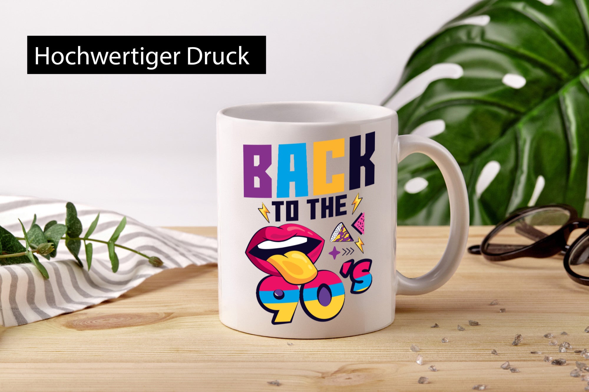 Back to the 90er | Jahre 90 Jahrgang Humor Geschenkidee Tasse