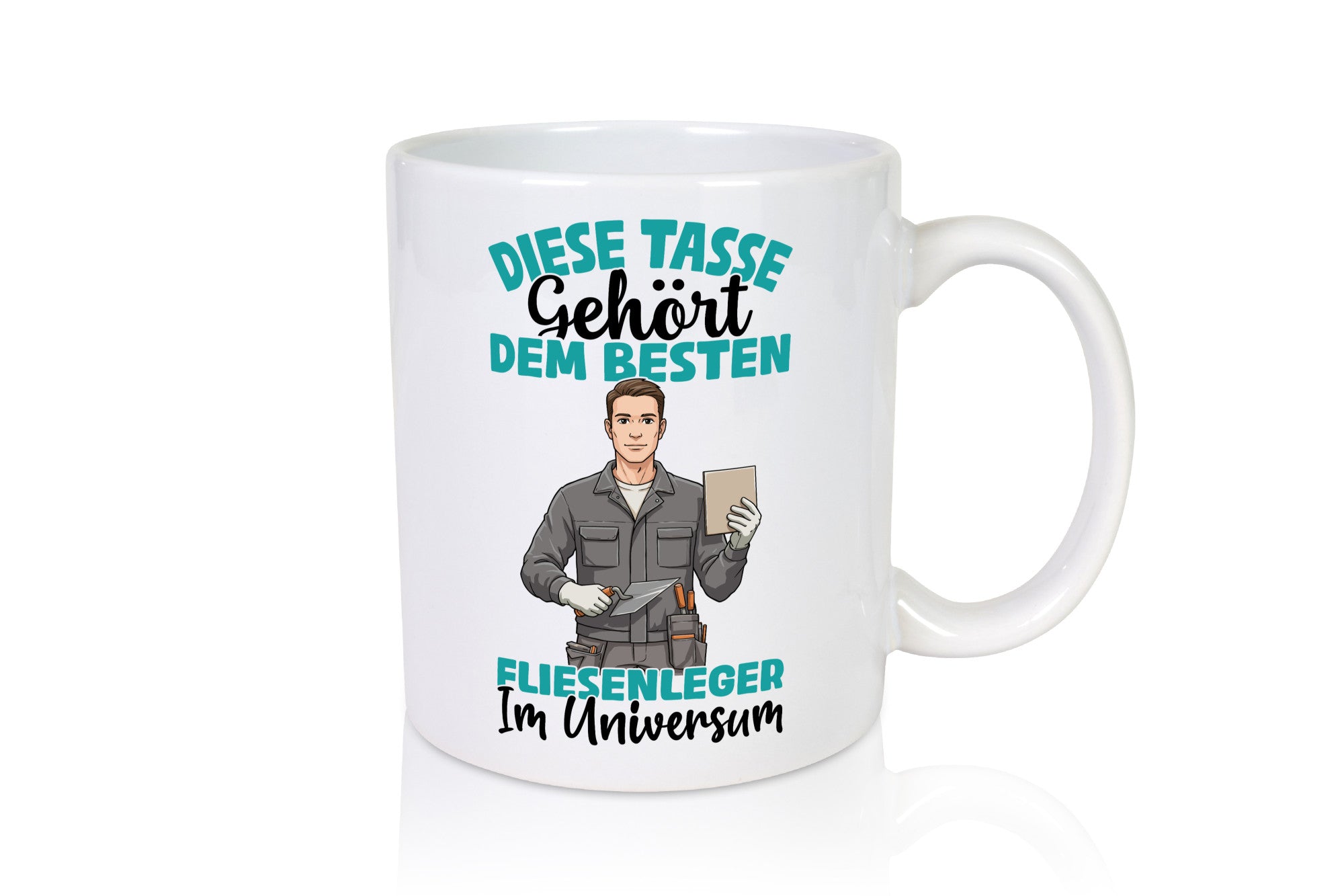 Im Universum: Fliesenleger | Fliesenlegen Bau Geschenk Humor Geschenkidee
