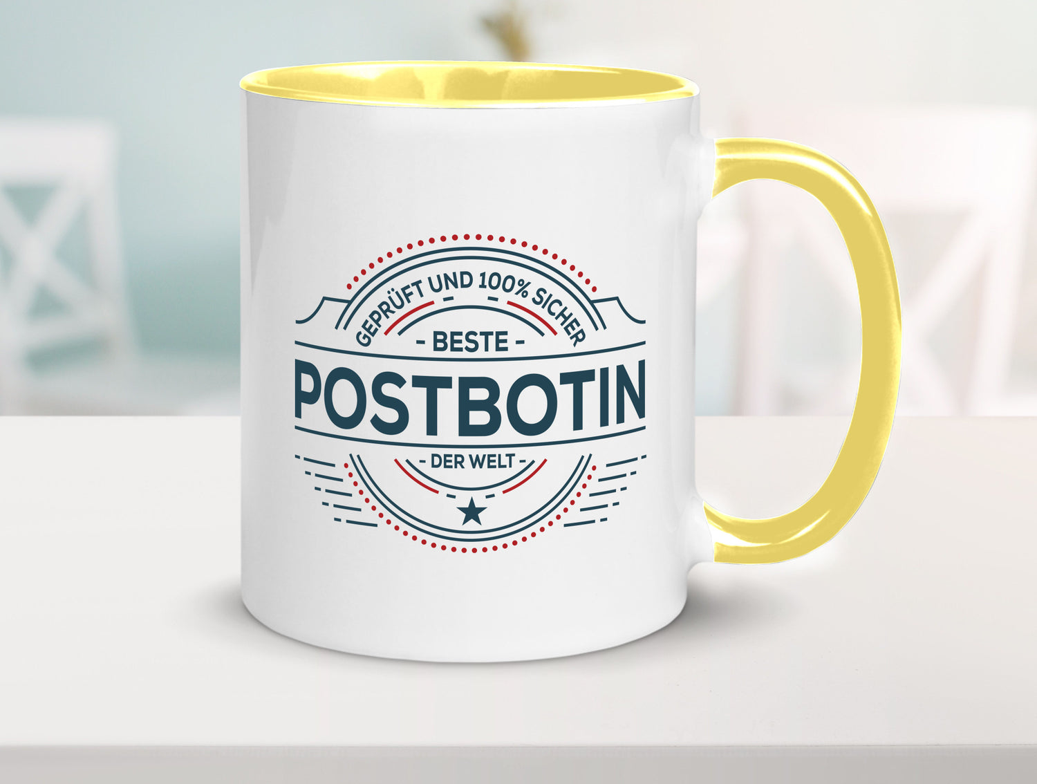 Geprüft und sicher: Postbotin | Beruf Post Briefträger lustiger Spruch Geschenk