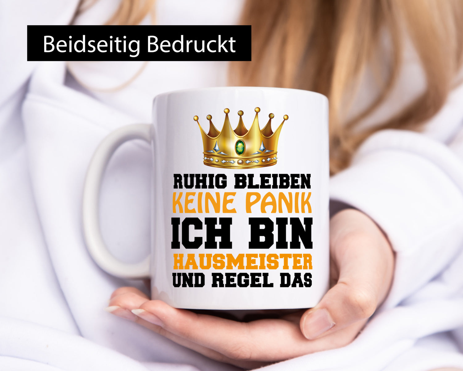 Ich bin Hausmeister Geschenkidee Humor Tasse