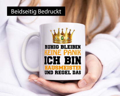 Ich bin Hausmeister Geschenkidee Humor Tasse