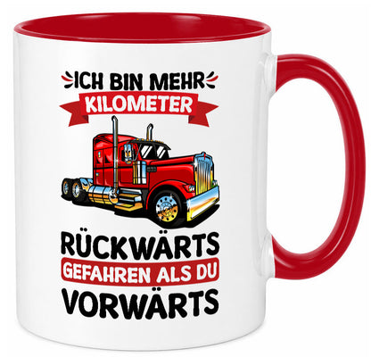 Ich bin mehr Kilometer gefahren | LKW Trucker Geschenk Humor Geschenkidee Tasse