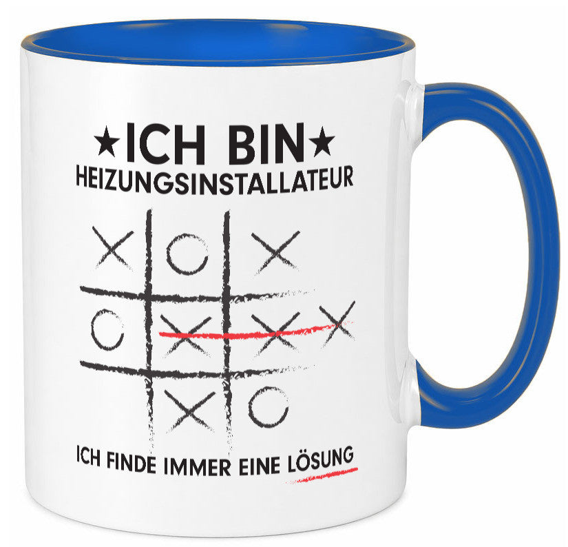 Löse Probleme: Heizungsinstallateur | Heizungsbauer Humor Geschenkidee Tasse