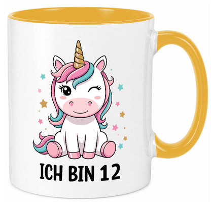 12. Geburtstag | 12 Jahre Einhorn Mädchen lustig Geschenkidee Geschenk Tasse