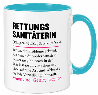 Rettungssanitäterin | Beruf Sanitäter Spruch v2 Humor Arbeit Kollegen Büro