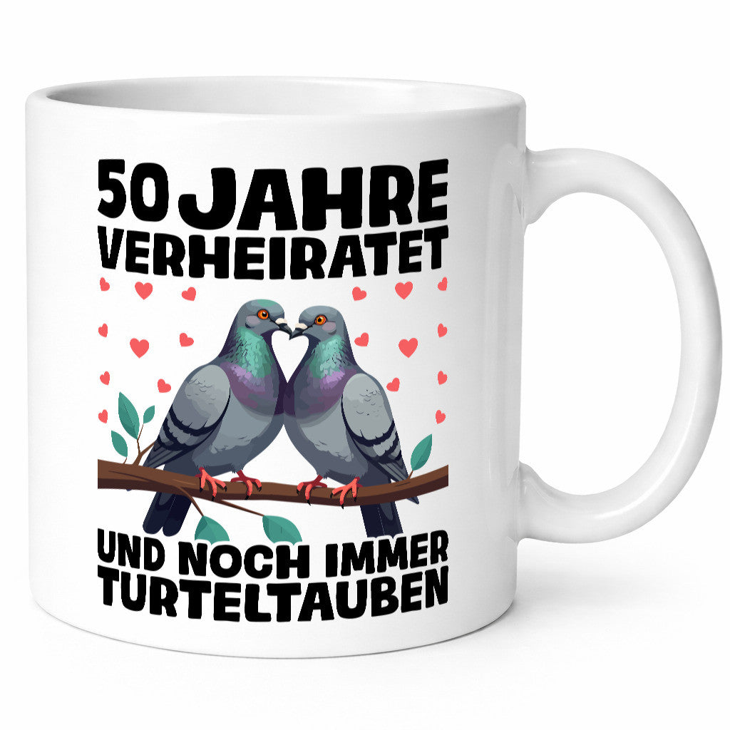 50 Jahre verheiratet | Turteltauben Ehe Ehepaar Geschenk Humor Geschenkidee