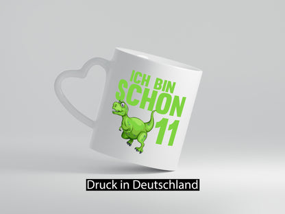 11. Geburtstag | 11 Jahre Dino Dinosaurier Geschenk Geschenkidee lustiger