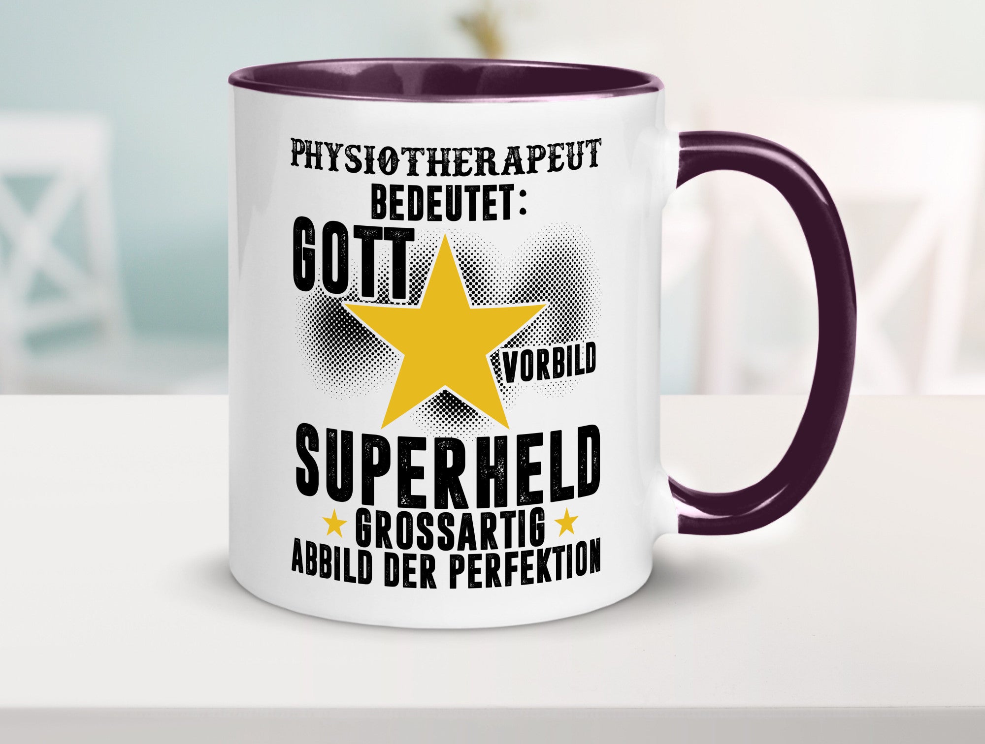 Bedeutung von Physiotherapeut lustiger Spruch Geschenk Humor Geschenkidee Tasse