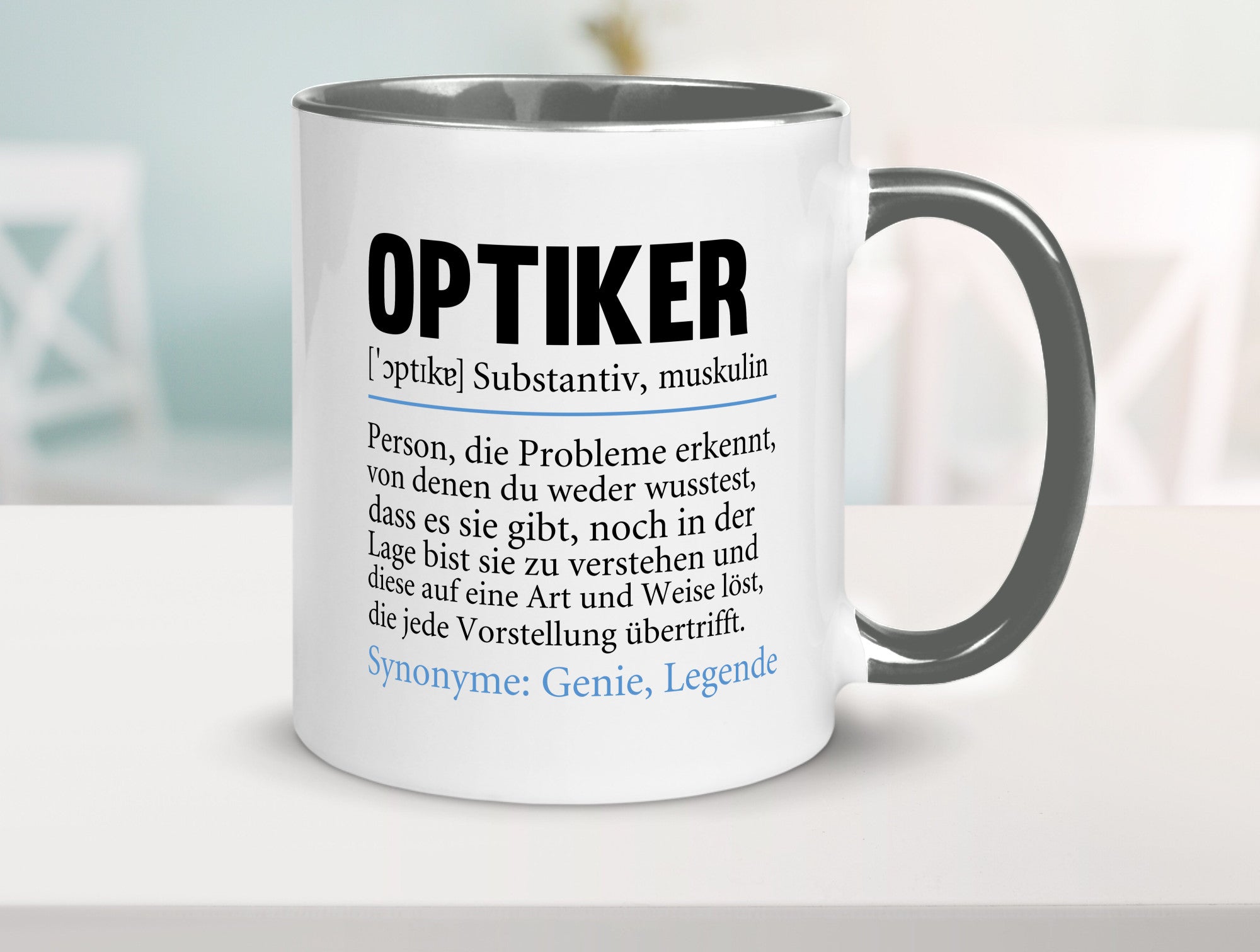 Optiker | Spruch Augenoptiker Beruf Humor v2 lustiger Geschenk Arbeit Kollegen