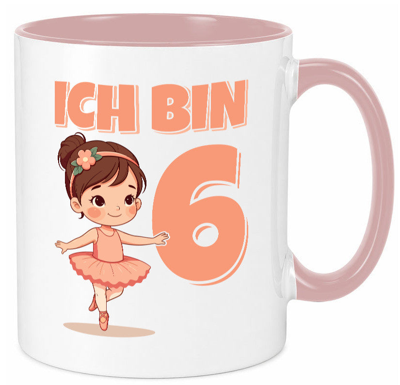 6 Geburtstag | Jahre Ballerina Mädchen Ballet lustig Geschenkidee Geschenk Tasse