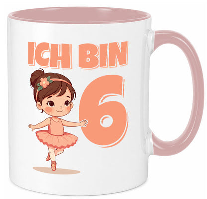 6 Geburtstag | Jahre Ballerina Mädchen Ballet lustig Geschenkidee Geschenk Tasse