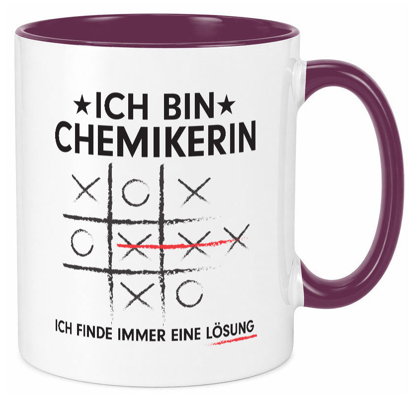 Lösung finden: Chemikerin | Chemie Labor v2 Humor Geschenkidee Tasse
