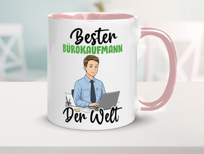 Bester Bürokaufmann | Kaufmann v2 lustig Arbeit Kollegen Büro Geschenk Tasse