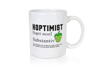 Hoptimist | Bierliebhaber Hopfen Bier Pils Party Geschenkidee Humor Tasse
