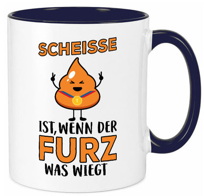 Scheisse ist lustiger Spruch Geschenk Humor Geschenkidee Tasse