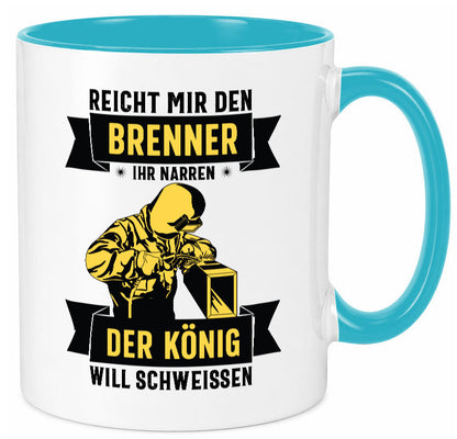 König will schweissen | Schweisser Sterne lustiger Spruch Geschenk Humor