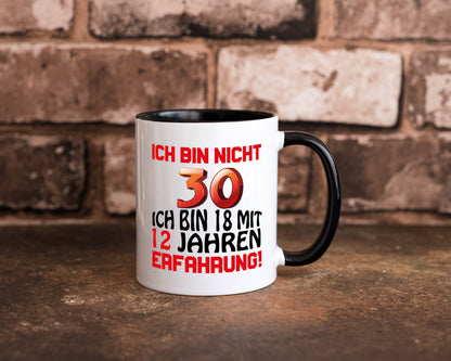 Ich bin nicht 30. lustiger Spruch Geschenk Humor Geschenkidee Tasse