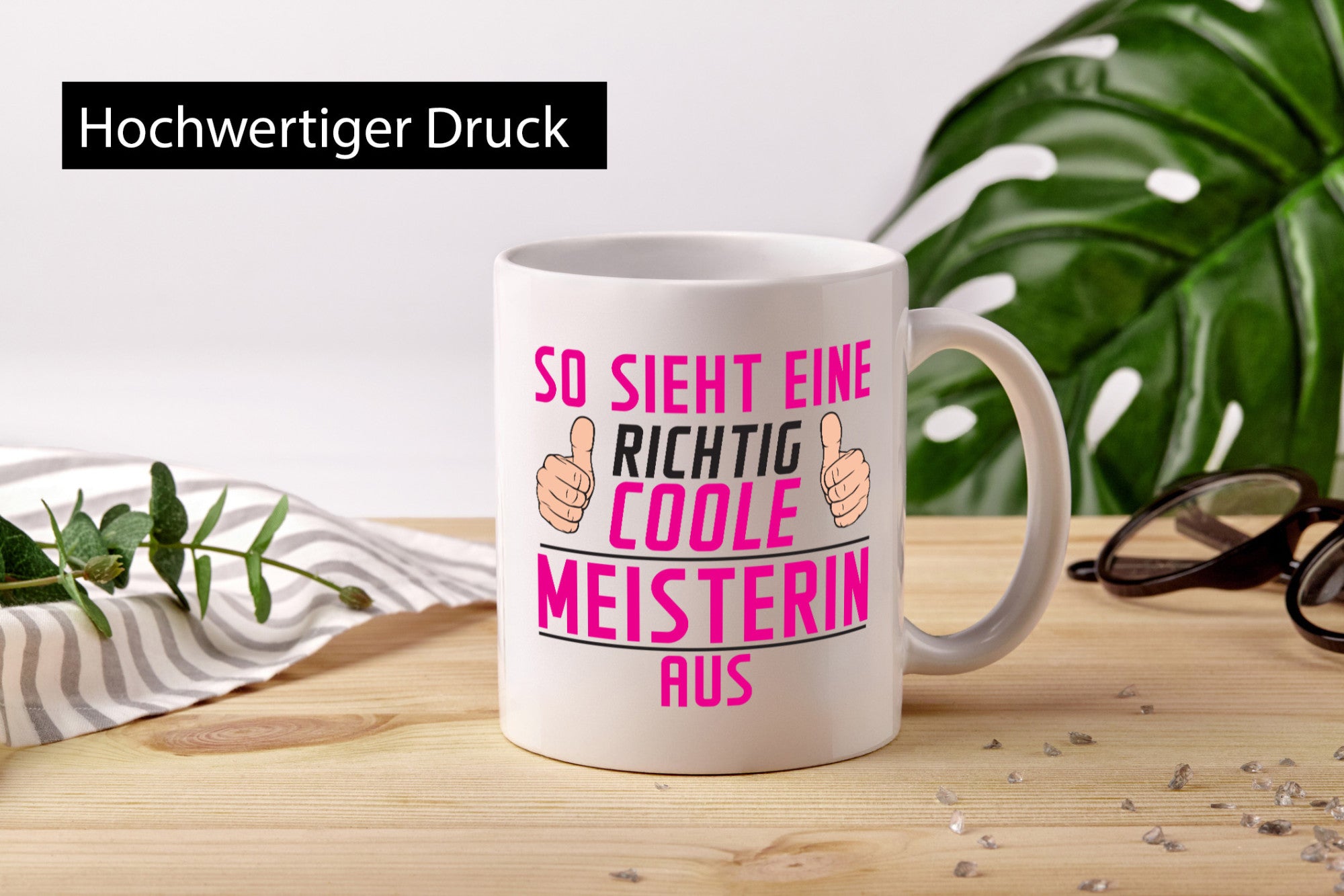 Richtig Coole Meisterin | Meisterbrief lustig Humor Geschenkidee Geschenk Tasse