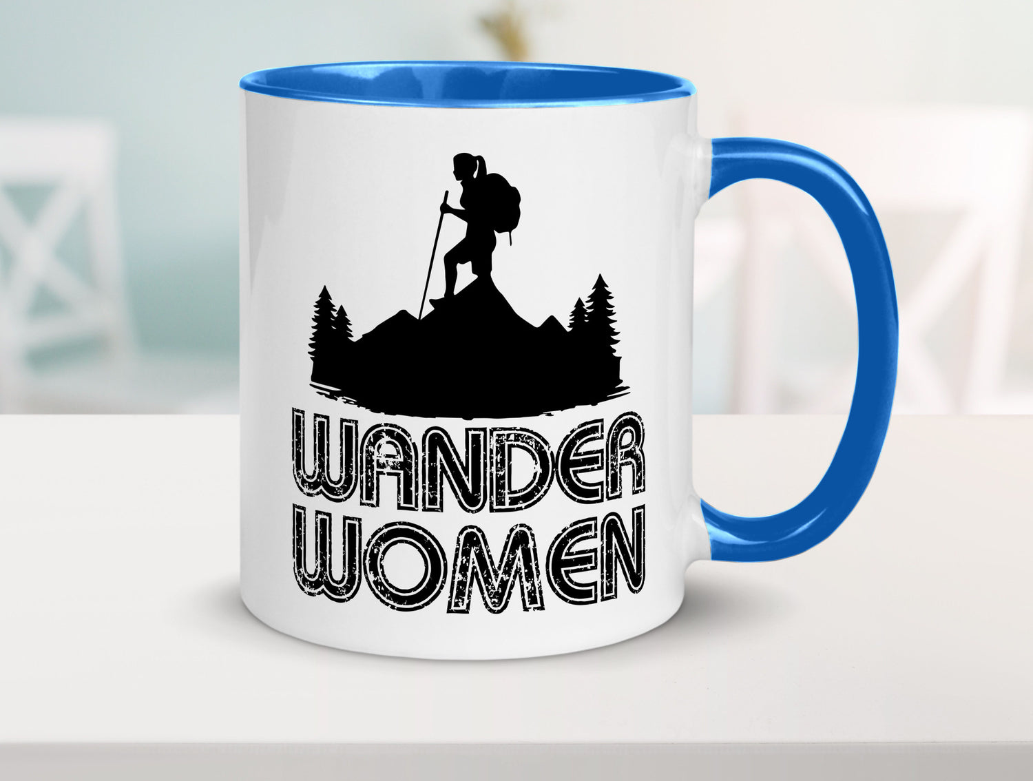 Wander Woman | Wandern Berge Geschenk Familie Geschenkidee lustiger Spruch Tasse