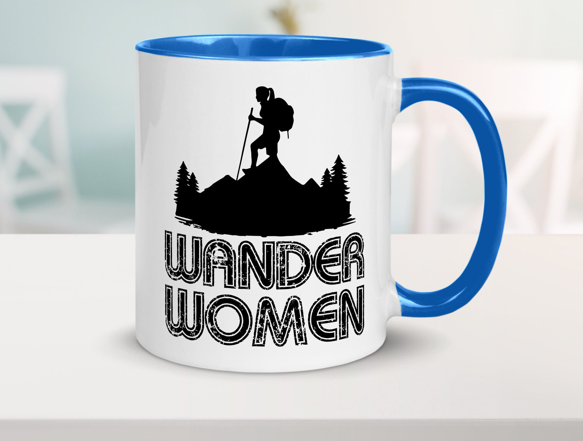 Wander Woman | Wandern Berge Geschenk Familie Geschenkidee lustiger Spruch Tasse
