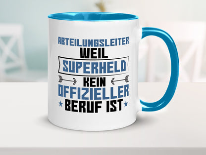 Superheld Abteilungsleiter| Führungskraft Geschenkidee Humor Tasse