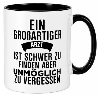 Großartiger Arzt | Dankeschön Tasse schöner Spruch Humor Geschenkidee