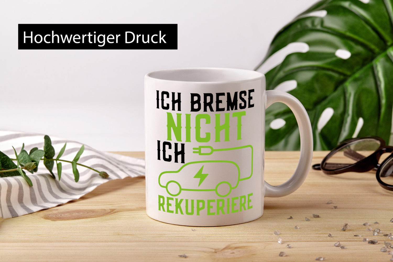 Ich bremse nicht rekuperiere | Elektroauto Autofan Geschenkidee Humor Tasse