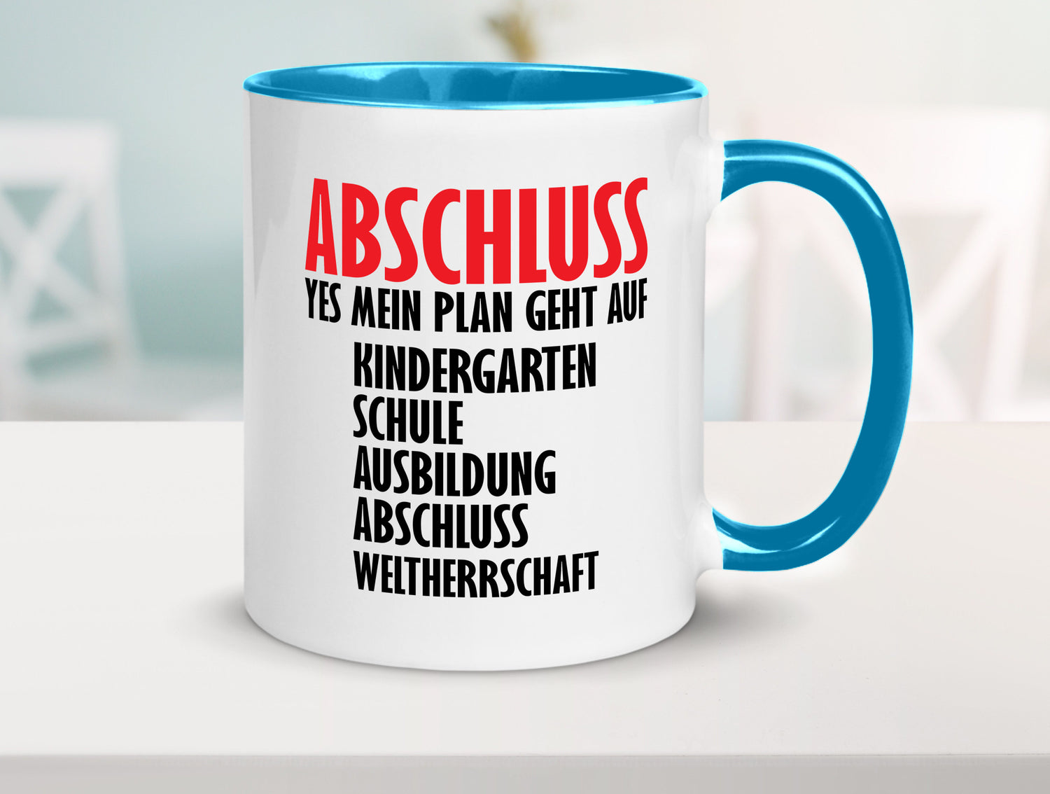 Abschluss Bachelor Geschenkidee Humor Tasse