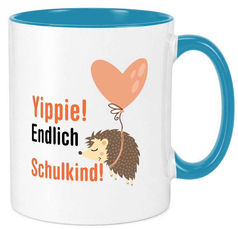 Schulkind | Einschulung 1. Klasse Grundschule v2 Geschenk Humor Geschenkidee Tasse