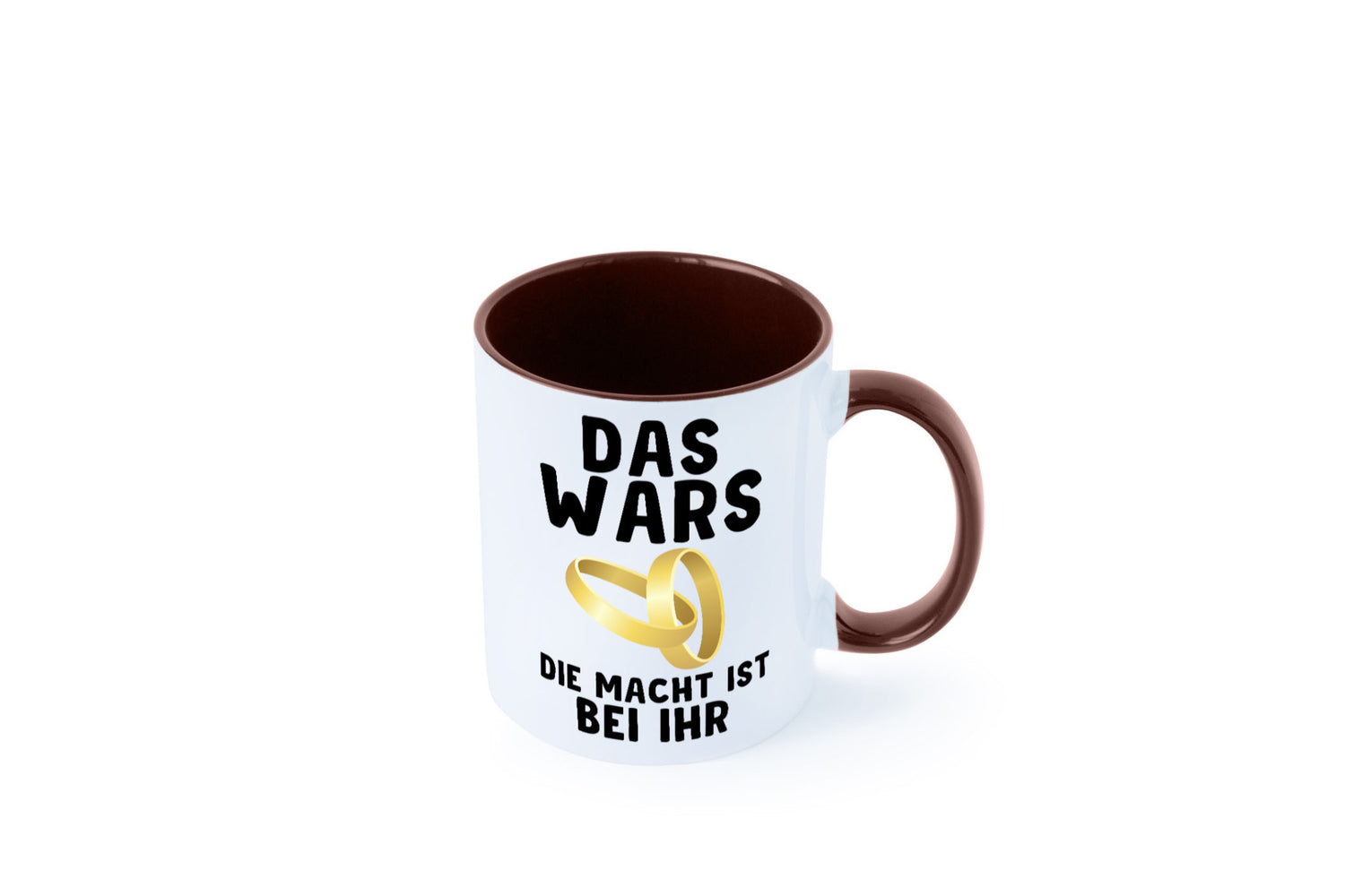 Die macht ist bei ihr | Hochzeit Tasse Ehemann Ehe Geschenk Humor Geschenkidee