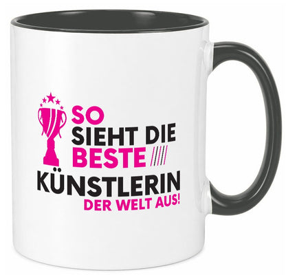 Die Weltbeste Künstlerin | lustig Kunst Humor Geschenkidee Geschenk Tasse