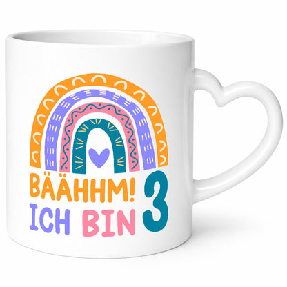 3. Geburtstag | 3 Jahre Regenbogen Bääm Mädchen Geschenkidee Humor Tasse