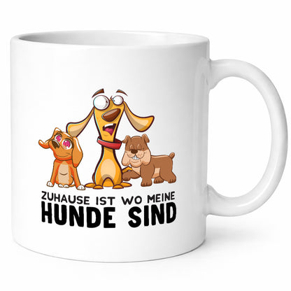 Meine Hunde | Spruchtasse lustige Hundetasse Motiv Geschenk Tierliebhaber Humor