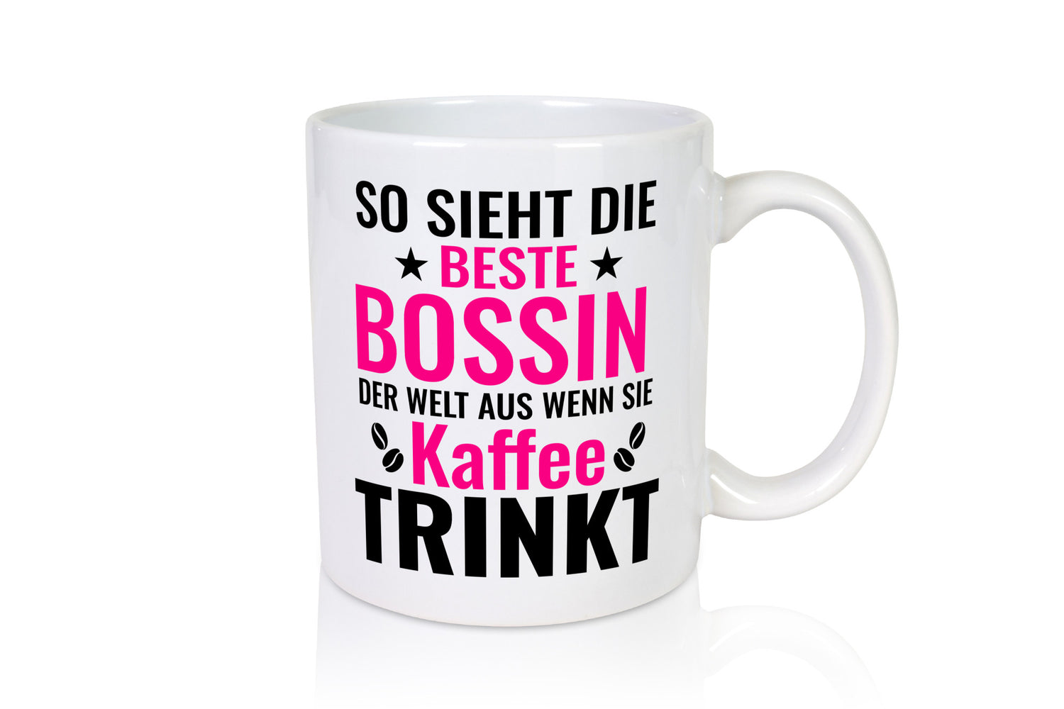 Kaffee trinkt: Bossin | Führungskraft Vorgesetzte lustig Humor Geschenkidee