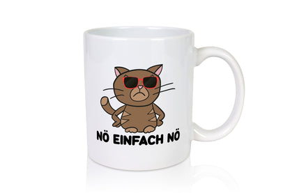 Einfach Nö | lustige Katze Sonnenbrille Null Bock lustiger Spruch Geschenk