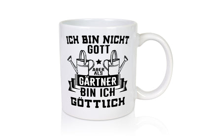 Ich bin nicht Gott Gärtner sind aber Göttlich | Geschenk Humor Geschenkidee