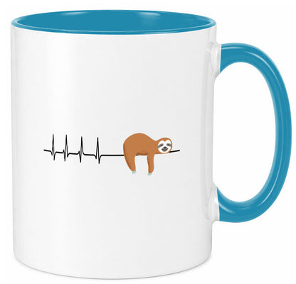 Herzschlag Faultier | Faulheit Morgenmuffel faul Humor Tierliebhaber