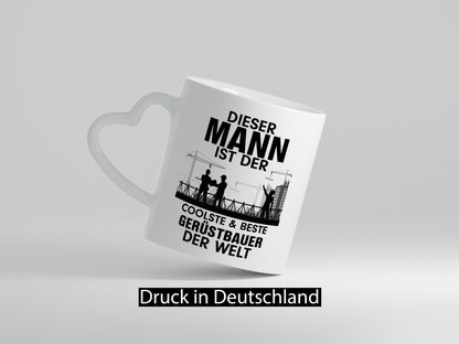 Coolster Gerüstbauer | Männer Tasse Baustelle lustiger Spruch Geschenk Humor