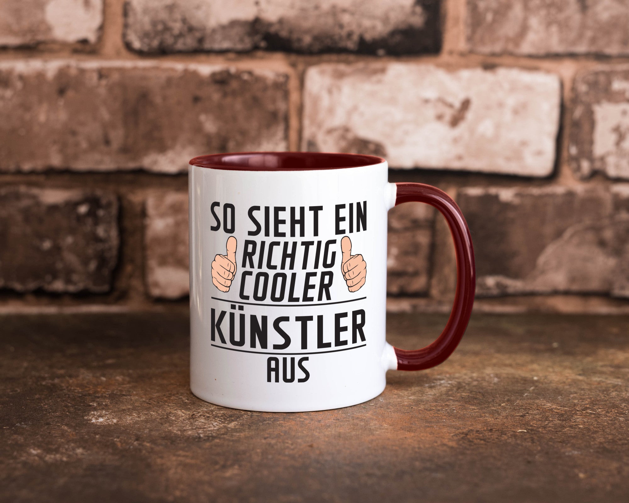 Richtig Cooler Künstler | Spruch lustig Kunst Geschenkidee Humor Tasse