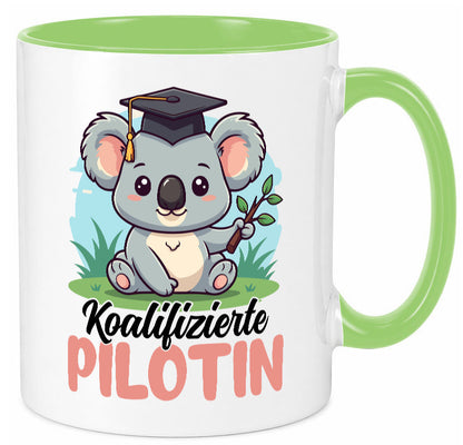 Koalifizierte Pilotin | Definition Piloten lustig Humor Geschenkidee Geschenk