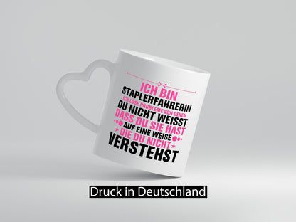 Problemlöserin: Staplerfahrerin | Gabelstapler lustiger Spruch Geschenk Humor