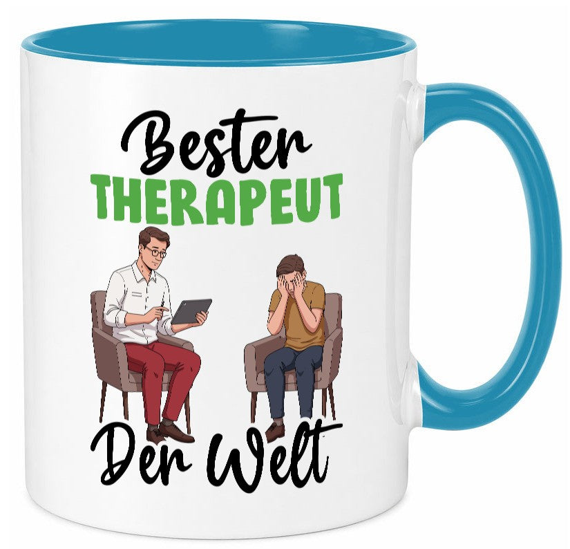 Bester Therapeut | Psychotherapie Therapie v2 Humor Geschenkidee Tasse