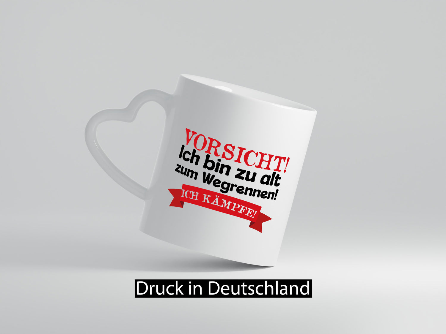 Bin zu alt zum wegrennen ich kämpfe | Alter Mann lustiger Spruch Geschenk Humor