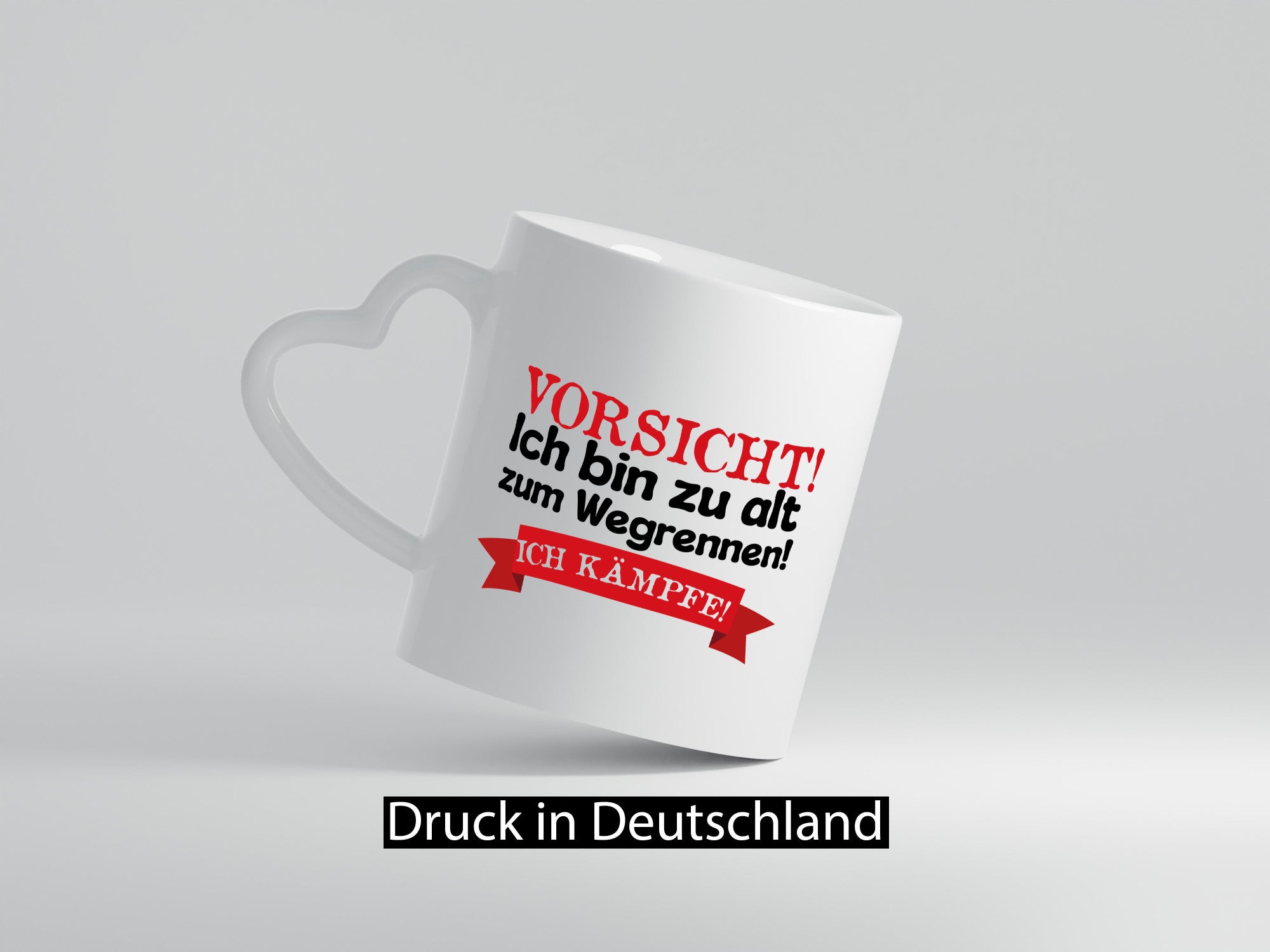 Bin zu alt zum wegrennen ich kämpfe | Alter Mann lustiger Spruch Geschenk Humor
