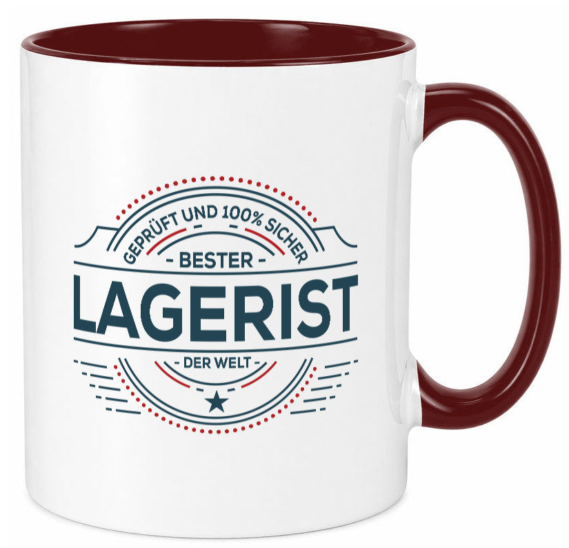 Geprüft und sicher: Lagerist | Lageristen Lager Arbeiter lustiger Spruch