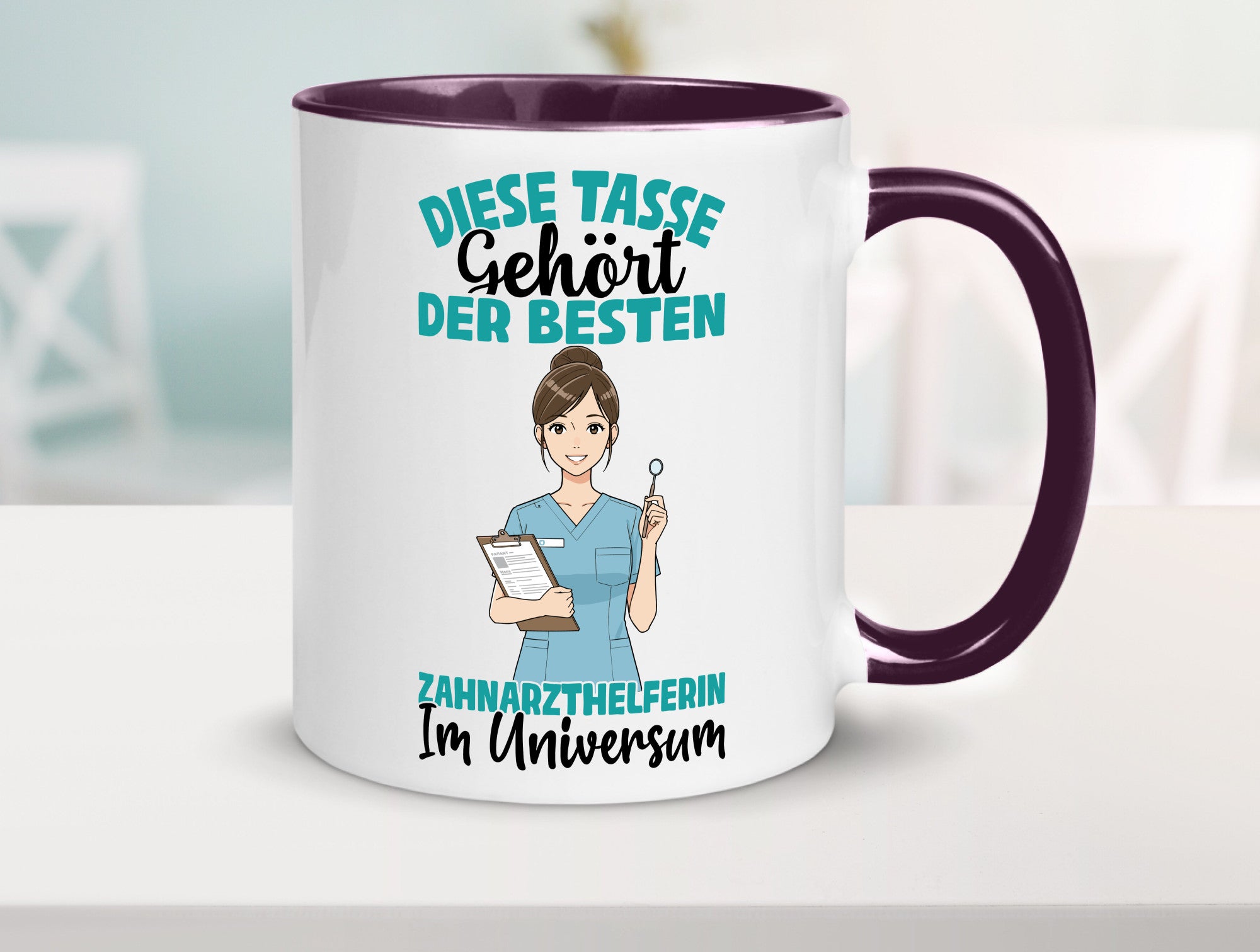 Im Universum: Zahnarzthelferin | Zahnmedizin Humor Geschenkidee Tasse