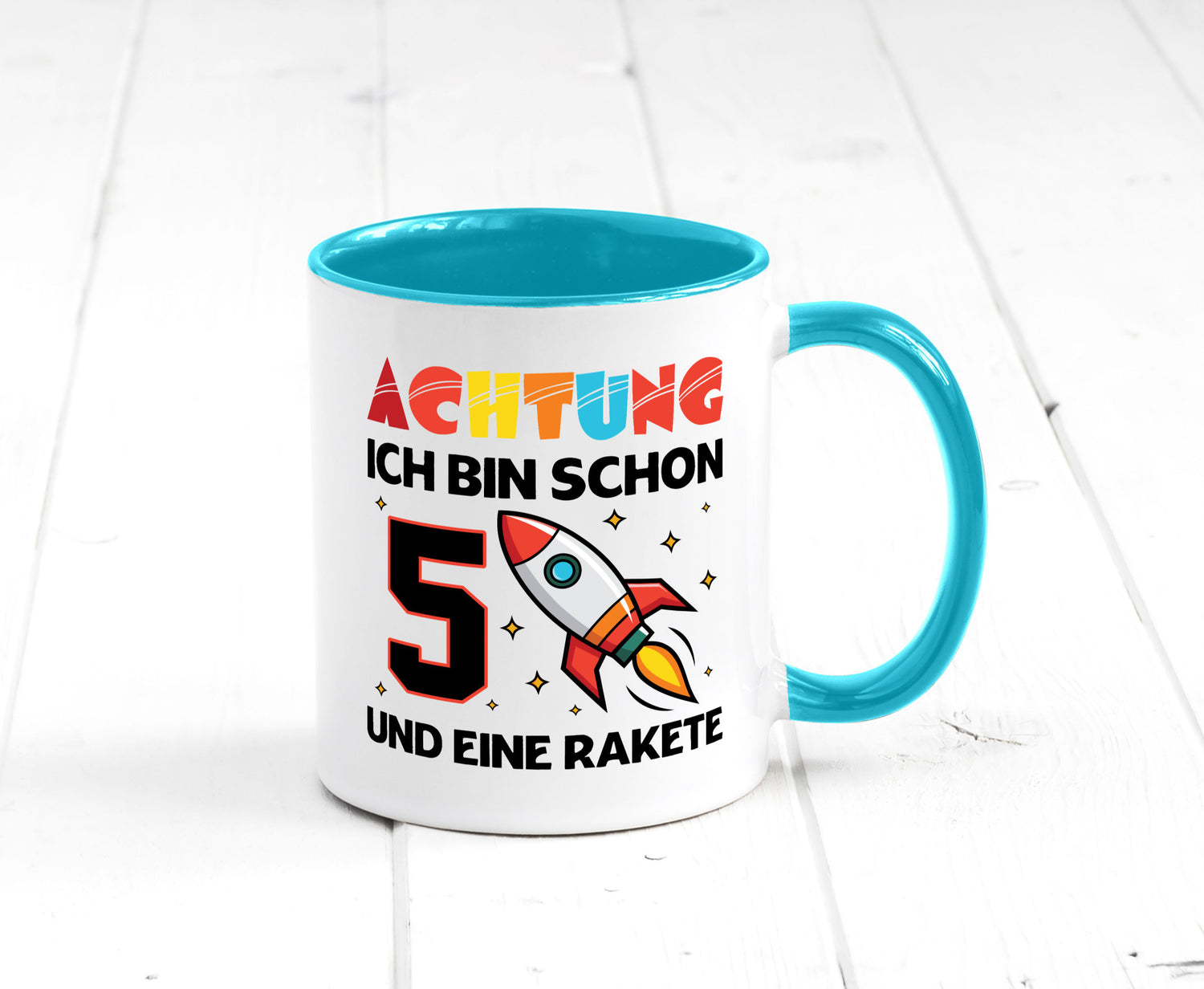 5. Geburtstag | Rakete Weltraum 5 Jahre Galaxy lustig Geschenkidee Geschenk